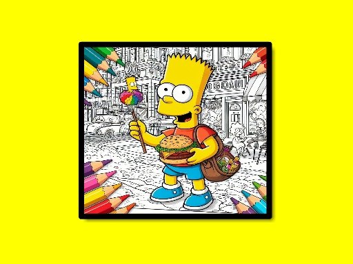 Livro para colorir dos Simpsons do BTS