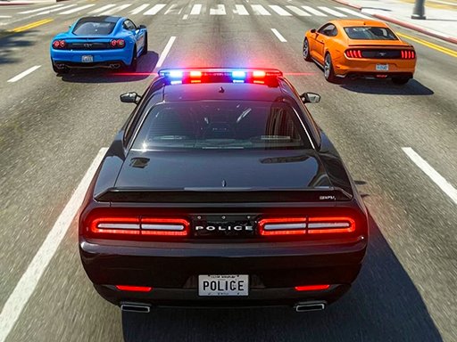 Jogo de perseguição de carros de polícia da cidade