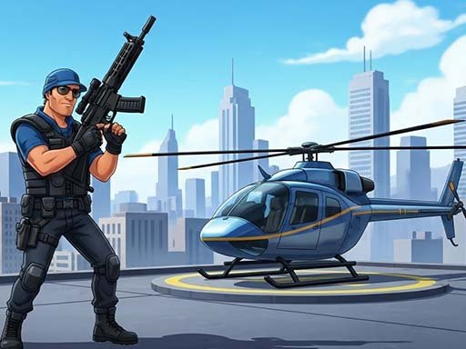 Jogo de ataque de tiro GunShip 3D
