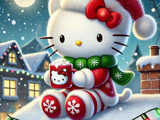 Hello Kitty Christmas Puzzle: feriado festivo