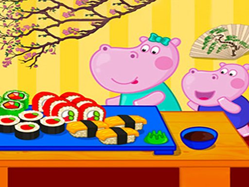 Festa de culinária japonesa hipopótamo