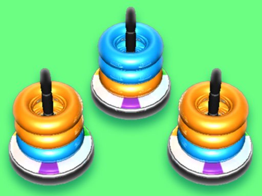 Jogo de quebra-cabeça Hoop Stack Sort