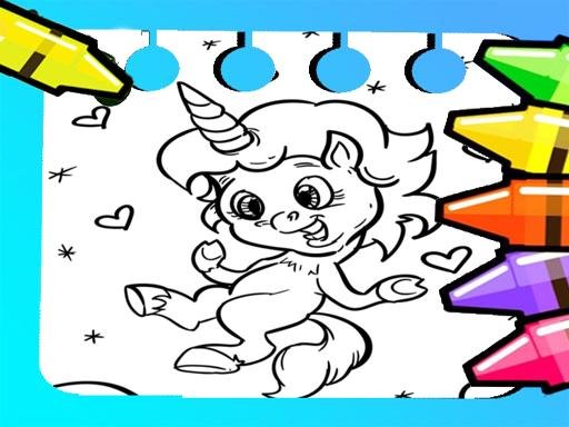 Desenhos para colorir de unicórnio mágico