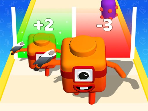 Mesclar Número Cube 3d Run Game