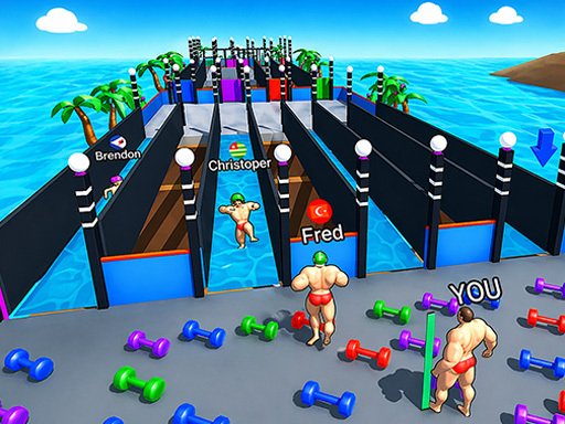 Jogo de corrida muscular