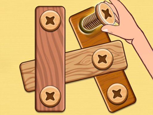 Jogo de quebra-cabeça de parafuso de porca