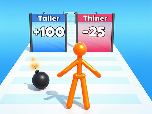 Jogo de corredor de homem alto