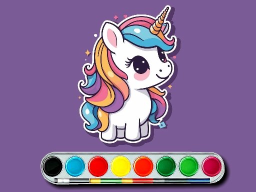 Desafio de colorir unicórnio
