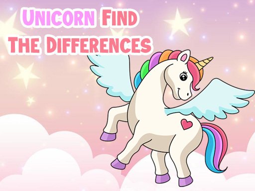 Unicórnio Encontre as diferenças